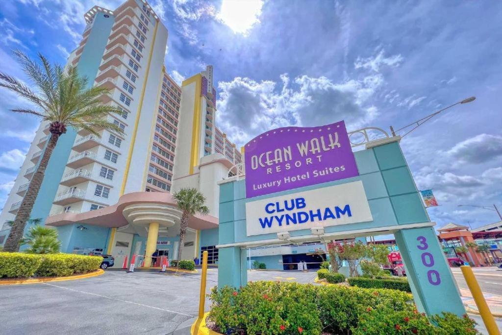 6Th Floor 1 Bedroom Direct Oceanfront Condo Wyndham Ocean Walk - Daytona Funland 606 代托纳海滩 外观 照片